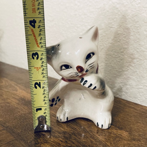 Vintage lucky cat ceramic white kitty cat figurine Japan Shaker - Picture 11 of 11